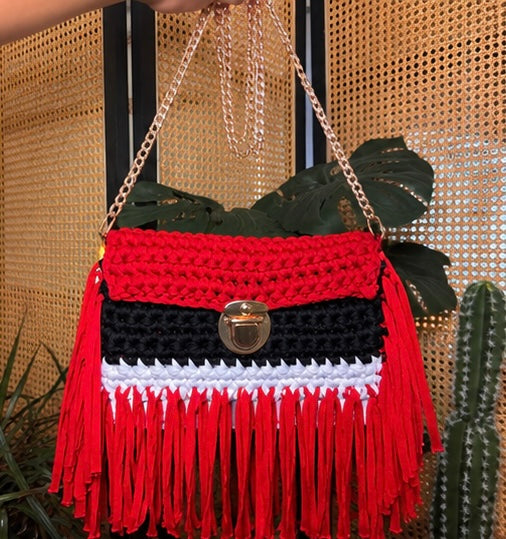 Red Rebel Fringe Bag