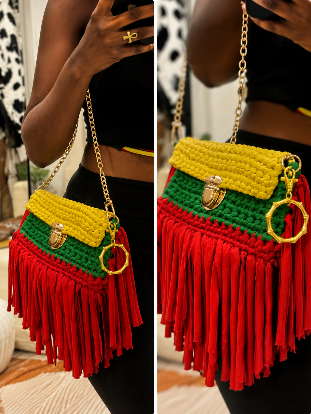 Fly Girl Bamboo Bag Charm