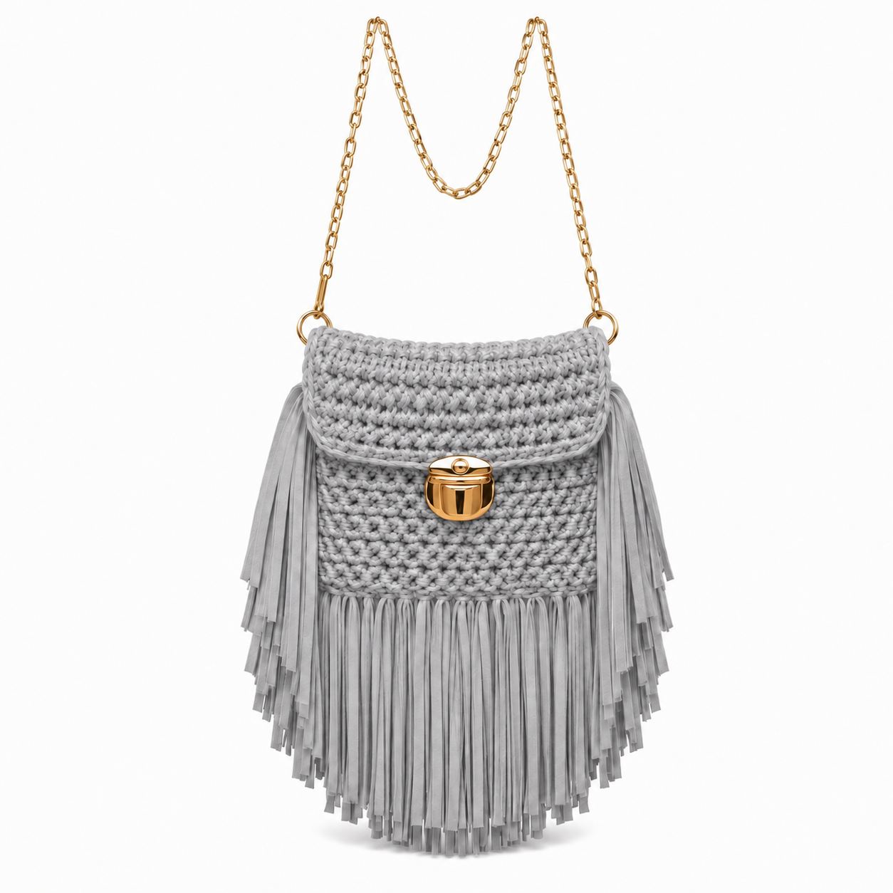Stone Essence Fringe Bag