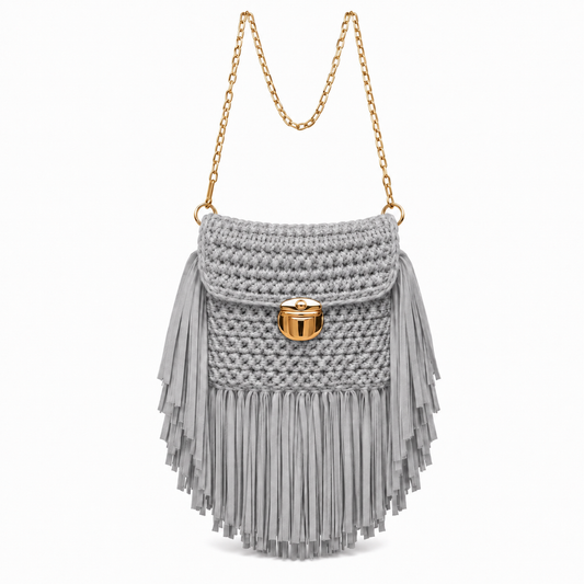 Stone Essence Fringe Bag